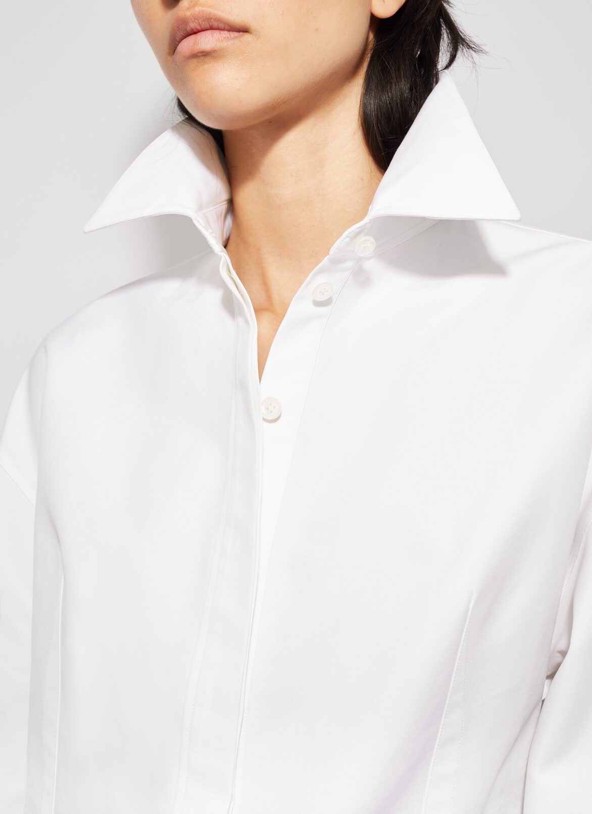 Poplin shirt dress ALAÏA WHITE POPLIN SHIRT DRESS